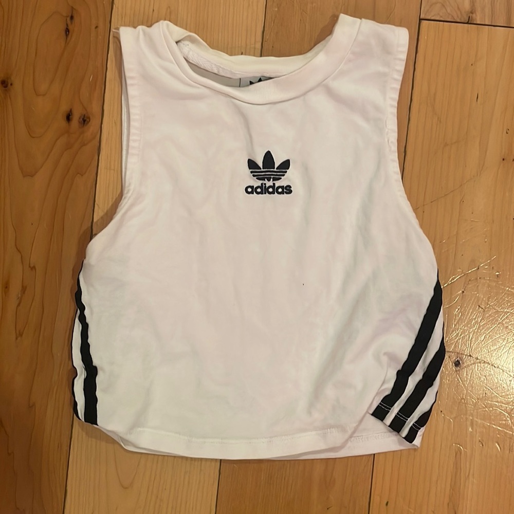 Adidas vintage women’s tank top white size xs